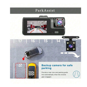 A22 1080P Hoch auflösender IPS-Bildschirm ADAS Car Dash Cam Wasserdichter Nachtsicht-Radar warner G-Sensor Schwarzer Video <span class=keywords><strong>recorder</strong></span> - Product Image 5
