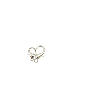 Boucle homard double tête avec chaîne 65 mm, plaqué métal, accessoire de bijouterie pour extension de porte-clés DIY - Product Image 2