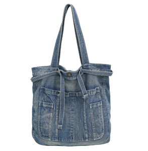 Bolso unisex de mezclilla de alta calidad, bolsillo de mezclilla, bolso de lona de mezclilla vintage - Product Image 5