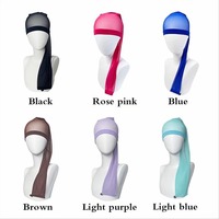 Bonnet en spandex pour tresses et chignons, noir, 70 cm, pour tresses en chaussette, cylindre pour chignon, manchon de protection pour tissages, filet à cheveux, bonnet
