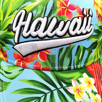 Porto Rico 6 Panneaux Adulte Île Tropicale Vacances Vacances Hawaii Broderie Logo Imprimé Baseball Chapeaux