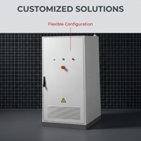 Kabinet ESS Pendingin Udara Luar Ruangan HV 192kWh Tahan Api dengan Modul Baterai LiFePO4 12x16kWh untuk Sistem On Grid/Off Grid
