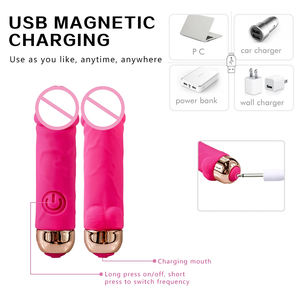 Vagina-Klitoris-Stimulator Weibliches Sexspielzeug Silikon G-Punkt Realistischer Vibrator <span class=keywords><strong>Mini</strong></span>-Vibrator Dildo für Frauen Mädchen - Product Image 6