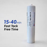 Colle silicone neutre RTV KEJIA KJ-998-74RL rouge, non liquide, haute température, résistante aux intempéries, résistance 300°C, certifiée ROHS