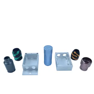 China CNC Machining Services For Custom Aluminum LED Lighting Housing Parts With Sandblasted Anodized Perfect Surface Treatment