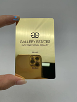 Cartes de visite professionnelles en métal personnalisées