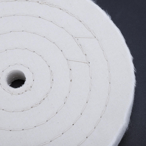 Ensemble de 2 roues de polissage extra épaisses en tissu de polissage de 6 pouces (70 plis) pour meuleuse d'atelier, trou d'arbre de 1/2 pouce, OEM pour <span class=keywords><strong>voiture</strong></span> - Product Image 3