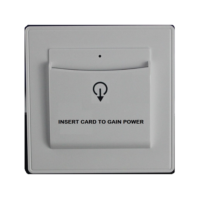 Magnetic Card Switch Energy Saver Euro Style Round Back Box Rfid Card Hotel Room Energy Saving Key Card Switch for Hotel Lock