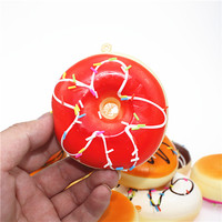 Jouet Squishy Donut en PU Souple 8cm, Simulation de Dessert Magnétique Portable à Rebond Lent, Jouet Sensoriel Anti-Stress, Cadeau Ludique