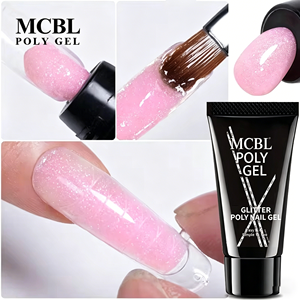 Gel Constructor <span class=keywords><strong>de</strong></span> Uñas Poly Extension, Nuevo, Precio Competitivo, Sin HEMA, Sin TPO, Gel Acrílico Poly para Extensión <span class=keywords><strong>de</strong></span> Uñas - Product Image 2