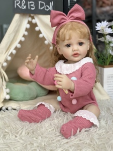 Muñecas Bebé de Silicona DIY de 55cm con Control Remoto, Modelo de Gato, Novia Llorando, con Ropa Intercambiable, Juguete de Muñeca - Product Image 3