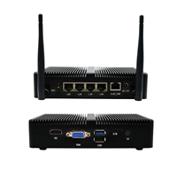 Mini PC sans ventilateur In-tel Celeron J1900 DDR3 SSD 4 LAN pour réseau industriel