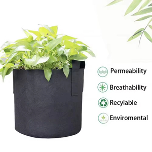 Choix OEM Pots en tissu non tissé Pot de culture en tissu Sacs de culture pour légumes Sac de culture en <span class=keywords><strong>géotextile</strong></span> Sacs de plantation de 15 gallons - Product Image 5