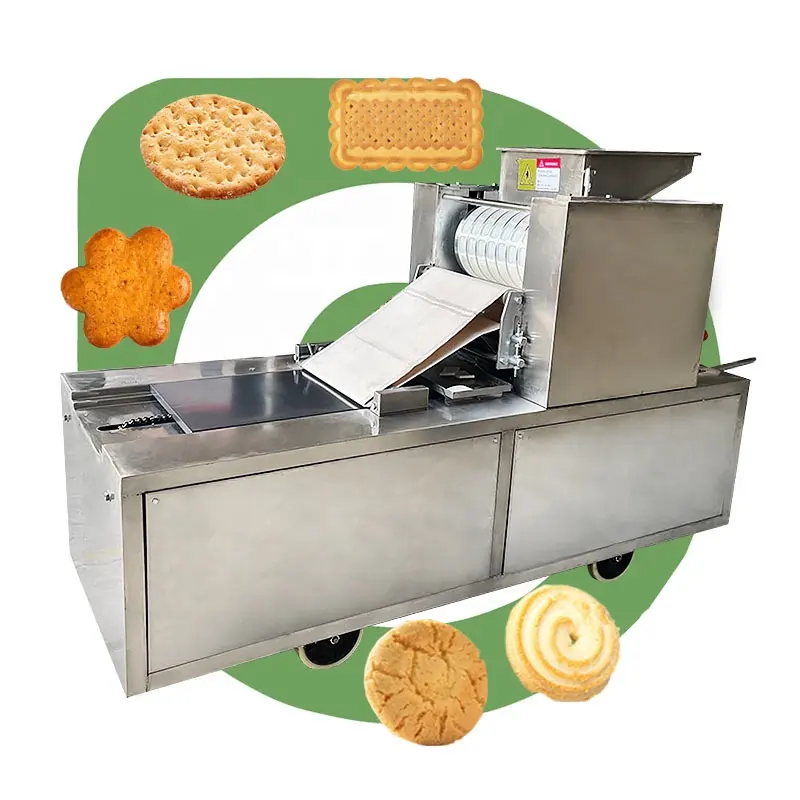 Custom Soft Automatic Depositor Wafer Crispy Small Scale Bakery Salty Roller Biscuit and Cookie Make Machine Home