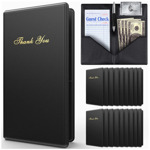 Cartella per banconote da ristorante in PVC con Logo personalizzato presentatore di banconote in pelle <span class=keywords><strong>PU</strong></span> - Product Image 3
