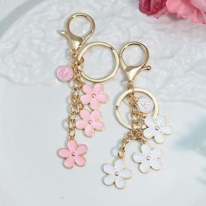 SC Hot Bán Hợ<span class=keywords><strong>p</strong></span> Thời Trang Đầy Màu Sắc Hoa Key Khóa Thời Trang Hoa Tua Keychain Hàn Quốc Màu Ban Đầu Keychain Cho Phụ Nữ - Product Image 2