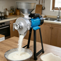 Moulin Électrique Commercial pour Grains, Moulin à Sec et Humide pour Épices, Maïs, Blé, Arachides, Lait de Soja, Pâte de Riz, Farine, Machine à Moudre le Maïs
