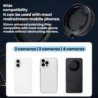 Kit de filtre polarisant CPL magnétique pour téléphone portable avec revêtement optique, objectif de prise de vue HD pour Apple, pour iPhone, pour Samsung