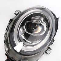 Phare LED modifié pour BMW MINI F55 F56 14-21, avec anneau LED pour feux de jour et clignotants dynamiques