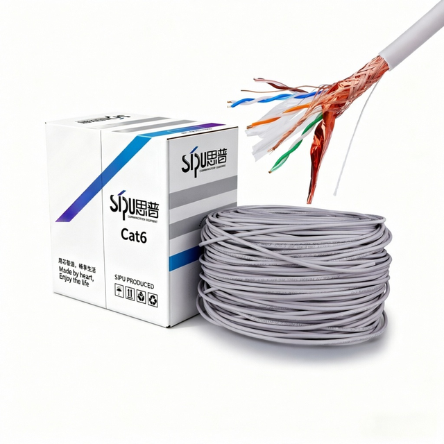 SIPU 2026 High Speed CAT6 Ethernet Cable 305m UTP FTP SFTP Network Cable Lan Cable with CE Certification 8 Conductors
