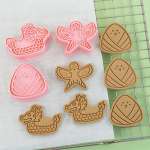 Moule à biscuits de la fête de la mi-automne, moule à gâteau de lune, Chang'e, Nouvel An, Festival des bateaux-dragons, <span class=keywords><strong>emporte</strong></span>-pièce à biscuits, outil de pâtisserie en fondant - Product Image 2