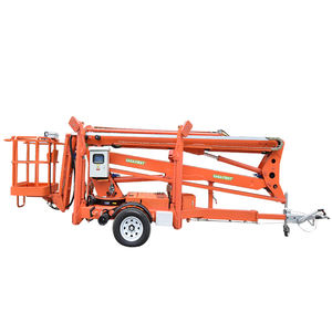 Sollevatore telescopico dell'uomo del ragno dell'ascensore dell'asta montato su rimorchio di rimorchio di 18m per costruzione e manutenzione - Product Image 4