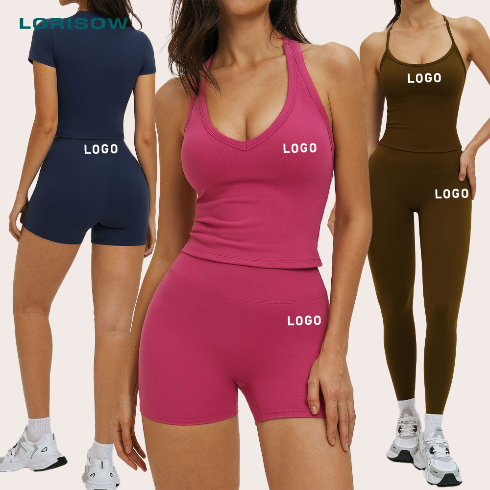 Custom Logo Yoga Gym Running Sports Top Workout Butt Lifting High Waist Leggings for Women Fitness Clothing