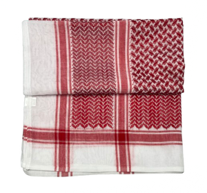 Pañuelo árabe para la cabeza para hombres adultos, Keffiyeh, color rojo desierto del Medio Oriente, Shemagh, pañuelo para la cabeza musulmán. - Product Image 2