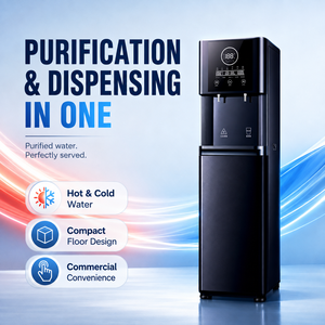 Dispensador de Agua Fría y Caliente Comercial con Ósmosis Inversa, 60 LPH, Purificador de Agua de Ósmosis Inversa de Pie para Hotel u Oficina - Product Image 2
