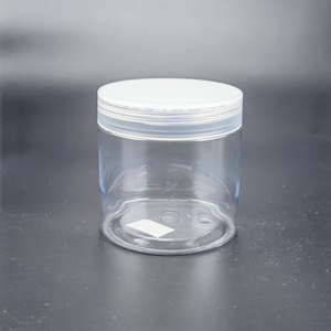 Pot en plastique transparent pour animaux de compagnie avec couvercle en plastique, emballage alimentaire, 25 ml, 30 ml, 50 ml, 100 ml, 120 ml, 200 ml, 250 ml, 500 ml - Product Image 1