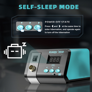 Estación <span class=keywords><strong>de</strong></span> Soldadura KUAIQU 203D 75W, Soldador Electrónico, Herramientas <span class=keywords><strong>de</strong></span> Reparación <span class=keywords><strong>de</strong></span> Soldadura, Retrabajo SMD, <span class=keywords><strong>Calor</strong></span> <span class=keywords><strong>para</strong></span> <span class=keywords><strong>Celulares</strong></span>, BGA, IC - Product Image 6