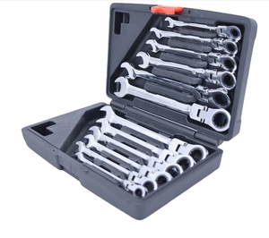 12-Piece Bộ Gương dual-mục đích cờ lê phù hợp với Ratchet mở-end cờ lê Hướng dẫn sử dụng công cụ phần cứng công cụ sửa chữa xe hơi - Product Image 5