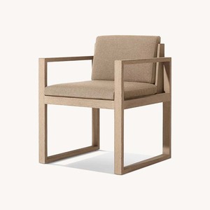 Nhà Máy Bán Hàng Trực Tiếp Chất Lượng Cao Hiện Đại Rắn Gỗ Tếch Ngoài Trời Bàn Ăn Bền Ghế Thời Tiết Chống Lại Đồ Nội Thất Biệt Thự Sân Vườn - Product Image 2