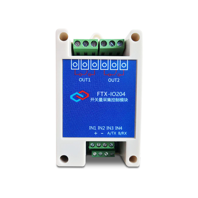 1 Relay IO Module Modbus Control Remote Control Switch Quantity Acquisition RS485 Serial Port 2 Input/output Channels