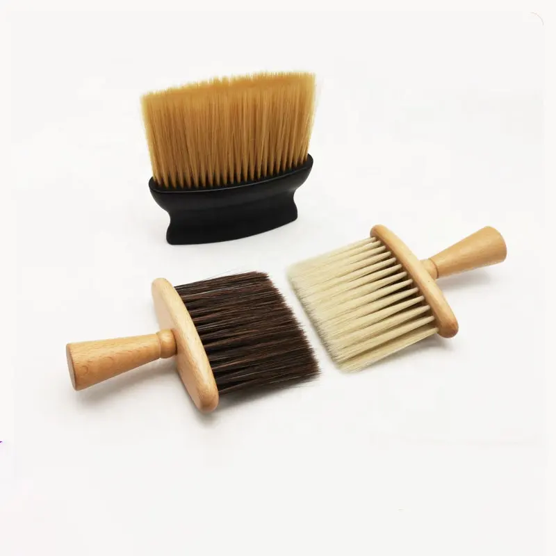 Soft Tool Face acrylic Handle Neck Duster Brush Barber Shop Cutting Clean Brush Neck Cleaning Hair Brushes