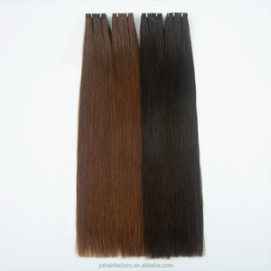 Extensiones de Cabello Remy Ruso Yuanzhen de Doble Trama con Cinta Invisible al por Mayor, Cabello Virgen sin Costuras con Doble Trama a Máquina - Product Image 3