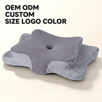 Oreiller cervical en mousse à mémoire de forme, oreiller ergonomique pour dormeurs sur le côté et sur le dos, vente en gros OEM