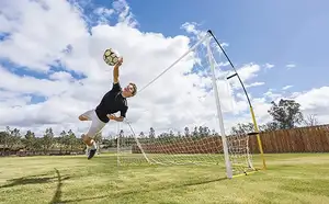 באיכות גבוהה חיצוני מותאם אישית מתקפל קטן גודל כדורגל שער נטו נייד כדורגל כדור המטרה עבור ילד