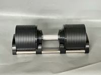 Haltères réglables de 50 kg de nouvelle génération 2, vente directe d'usine, vente chaude, incréments de 2 kg, électro-plaqués, changement rapide, poids libres