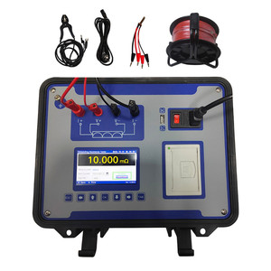 1mA-10A Grounding Resistance Tester Ohm Measurement 0.001-20K Grounding Resistance Automatic Discharge Data Storage - Product Image 1