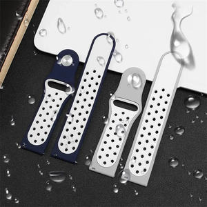 Bracelet de montre intelligente Aibangjia 20 mm 22 mm, deux couleurs, respirant, bracelet de sport pour <span class=keywords><strong>Samsung</strong></span> <span class=keywords><strong>Galaxy</strong></span> Watch 7, bracelet 6 <span class=keywords><strong>5</strong></span> 4 3 - Product Image 3