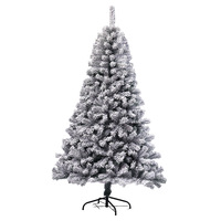 Sapin de Noël floqué 2026, nouveau style, grande décoration en PVC pour salon, maison, bricolage, aménagement de scène