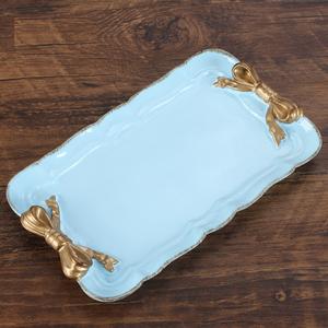 Plateau <span class=keywords><strong>noeud</strong></span> <span class=keywords><strong>papillon</strong></span> européen fête mariage dessert décoration fête rurale parfum bijoux plateau de rangement décor à la maison - Product Image 6