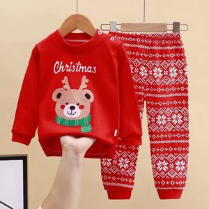 Conjunto de Pijamas de Natal para Crianças em Algodão, Roupas de Dormir Macias para Meninas, Pijamas de Manga Longa e Calças Longas para Meninos - Product Image 5
