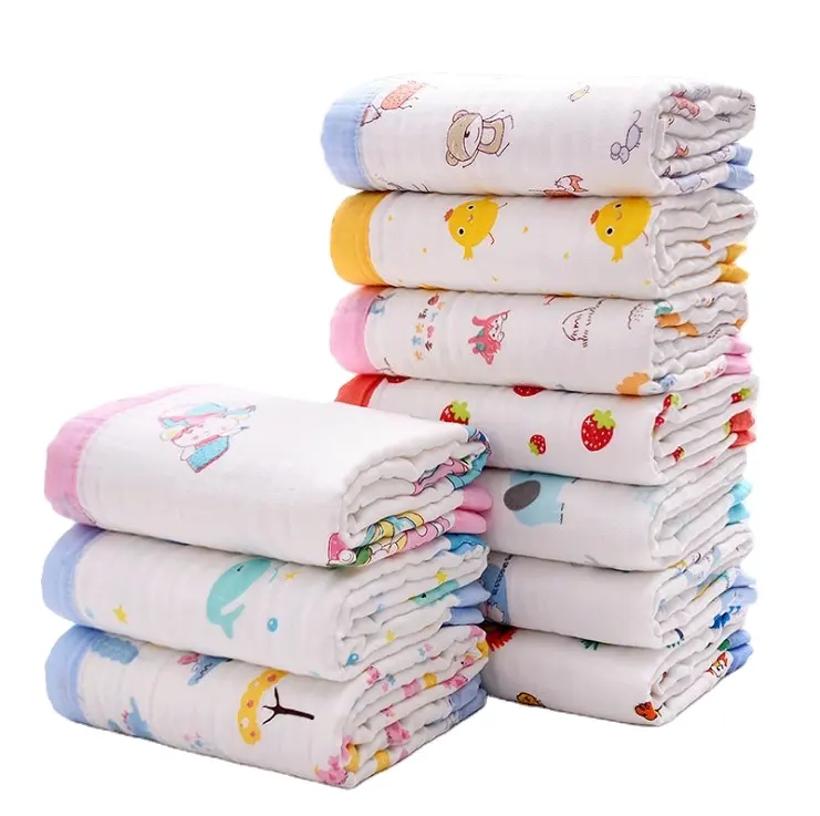 Baby receiving gauze muslin blankets newborn blanket wrap towel baby muslin swaddle blankets