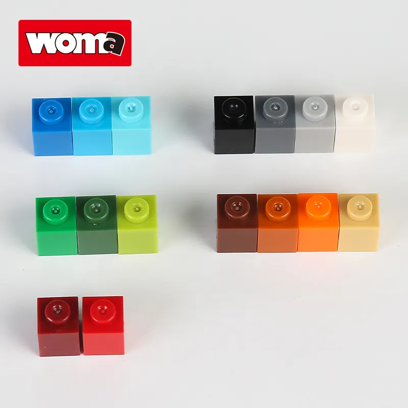 WOMA TOYS compatibile principali marche mattoni Fun Colorful Building Block 1x1 Dots (NO.3005) pezzi di ricambio 1*1 Style Jouet gioco fai da te