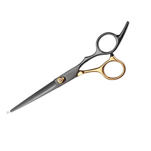 Ciseaux de coiffure professionnels en acier inoxydable à long manche pour femmes et hommes, usage domestique et en salon, logo personnalisé et C - Product Image 3