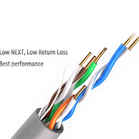 Cable de Red Exterior Cat5e de 8 Núcleos CCA BC de Buena Calidad, 305m, UTP, LSZH, con Cubierta de PVC, para Uso en Telecomunicaciones/CCTV/Computación