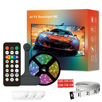 Rétroéclairage TV synchronisé, éclairage d'ambiance LED éblouissant avec télécommande Phantom-Color pour synchronisation d'écran, bande LED Poi