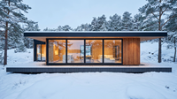 Maison modulaire certifiée CE, style scandinave, à ossature en acier, préfabriquée, écoénergétique, pour climat froid
